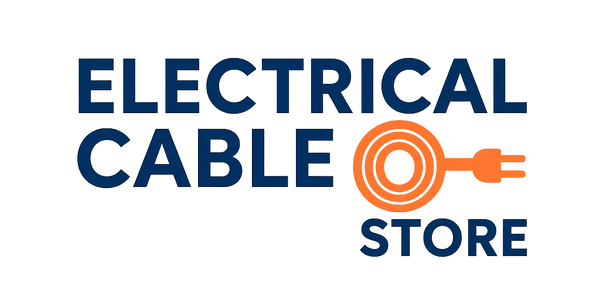 Logo of Electrical Cable Store with text and cable icon on a white background
